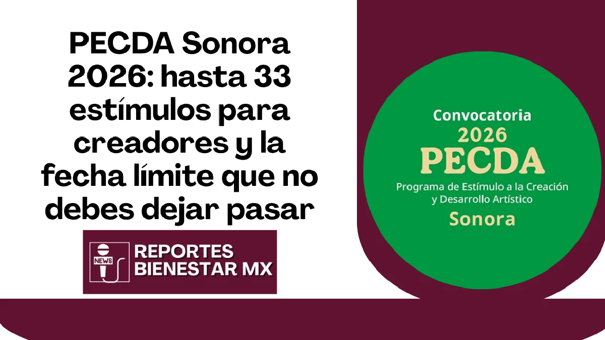 PECDA Sonora 2026