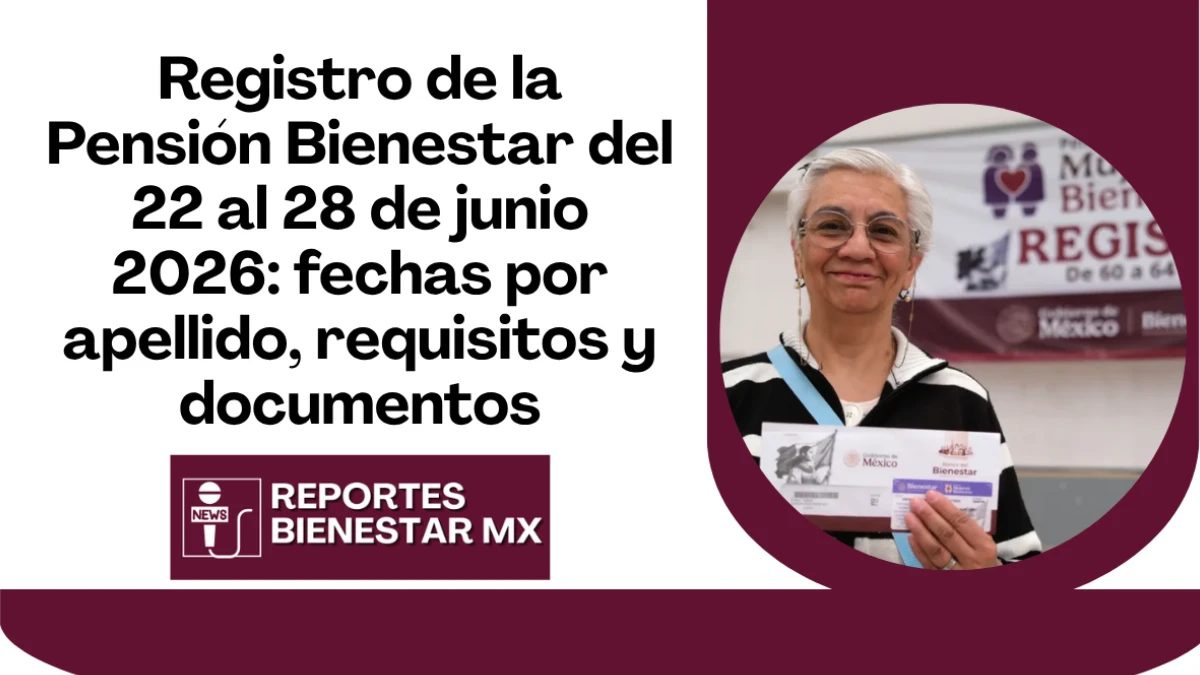 registro pensión bienestar junio 2026